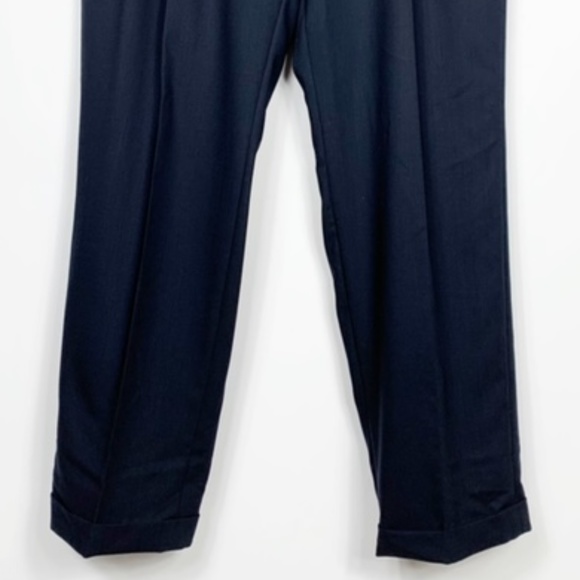 Meeting Street Navy 100% Worsted Wool Dress Slacks - Picture 4 of 8